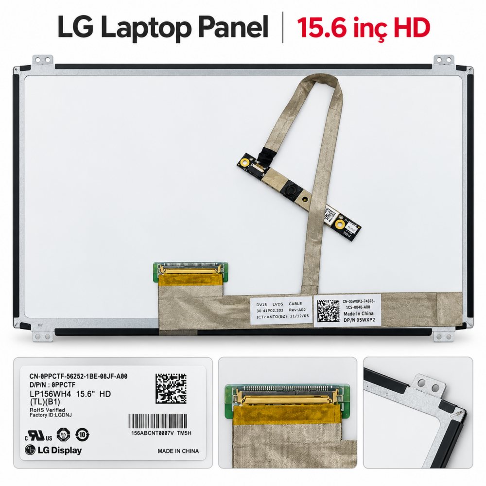 LP156WH4 (TL)(B1) 15.6 İnç LCD Ekran Paneli – Bilgisayar / Laptop – Laptop LCD Panel / Ekran ürün görseli
